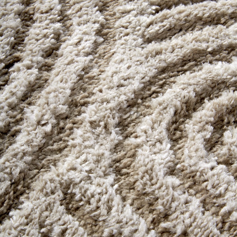 Tapis en relief à poils longs mocca - elle decoration 120x170cm — vue 4