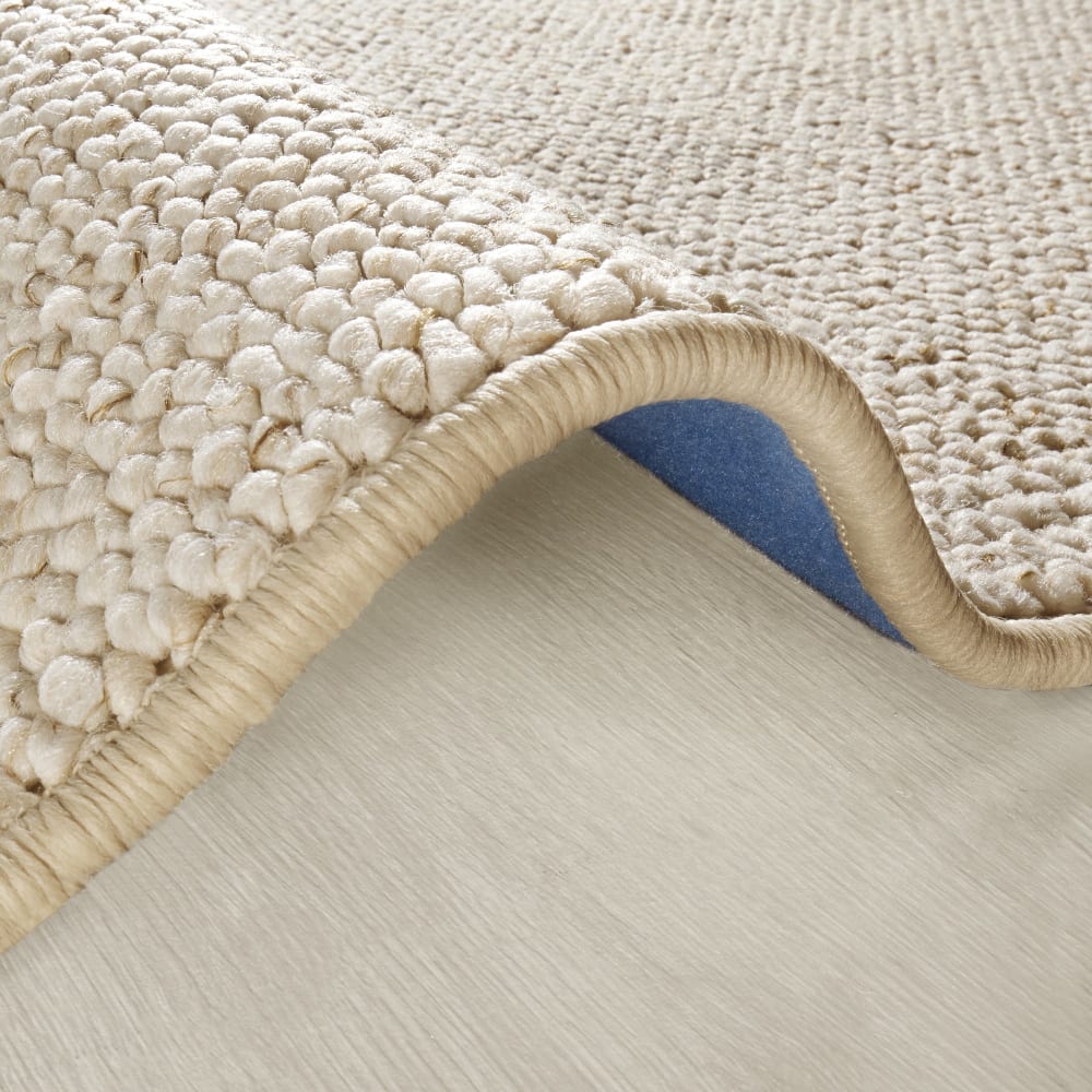 Tapis rond bouclé boules tuftés crème 200cm — vue 4