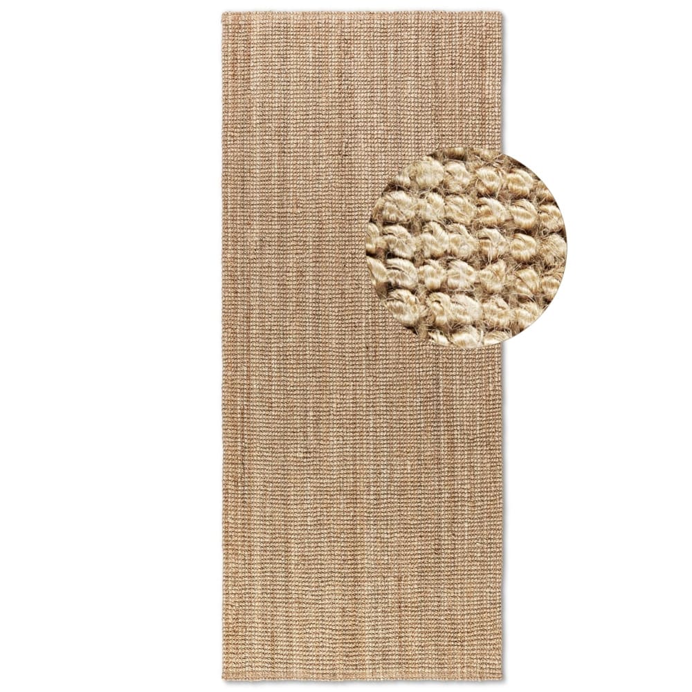 Tapis en jute bouclé beige 60x90cm