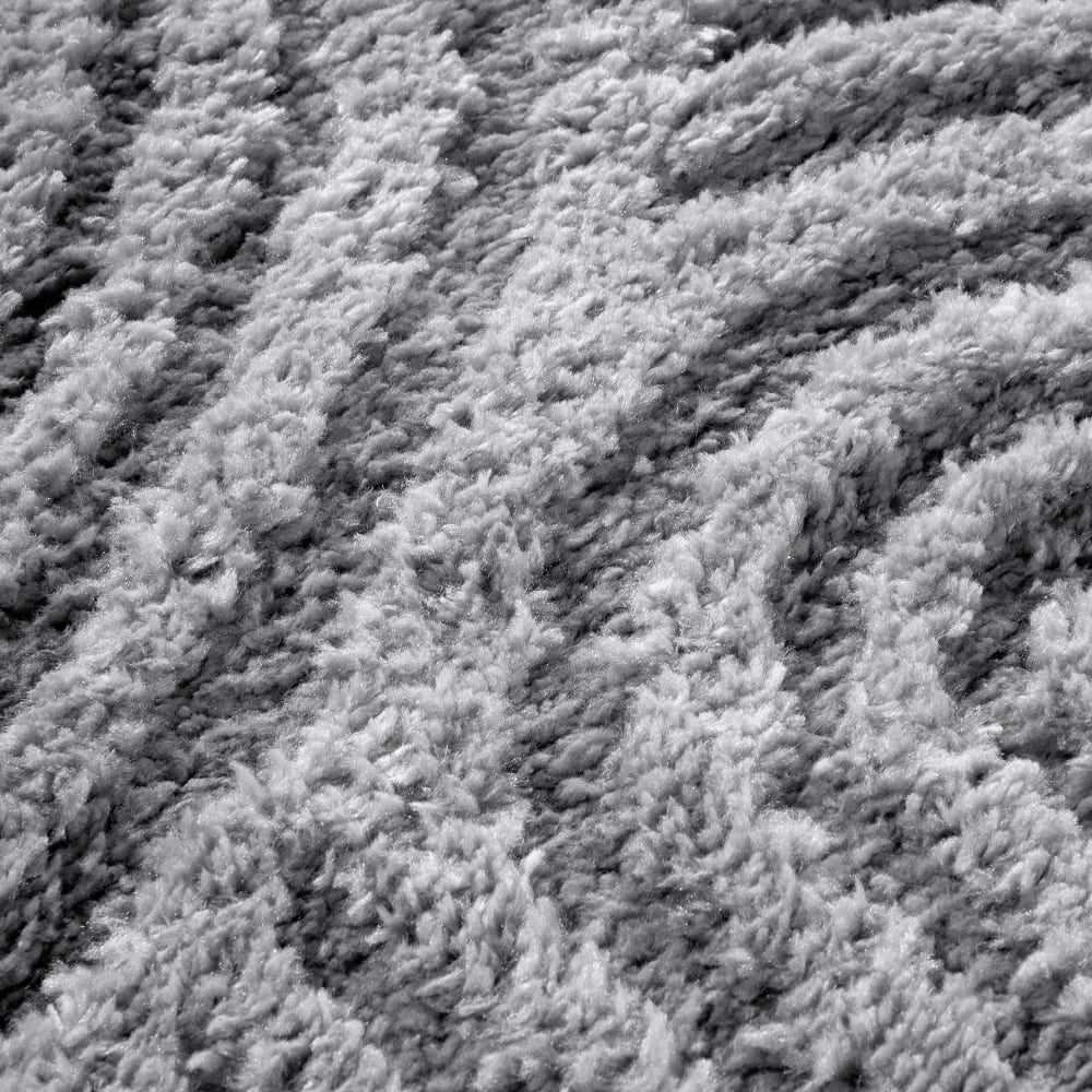 Tapis en relief à poils longs gris - elle decoration 200x280cm — vue 4