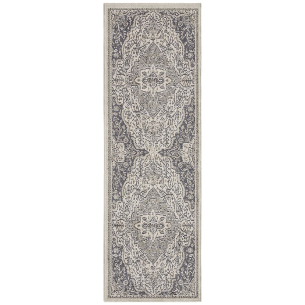 Tapis Vintage Oriental SAFIA Crème et Gris 80x120cm