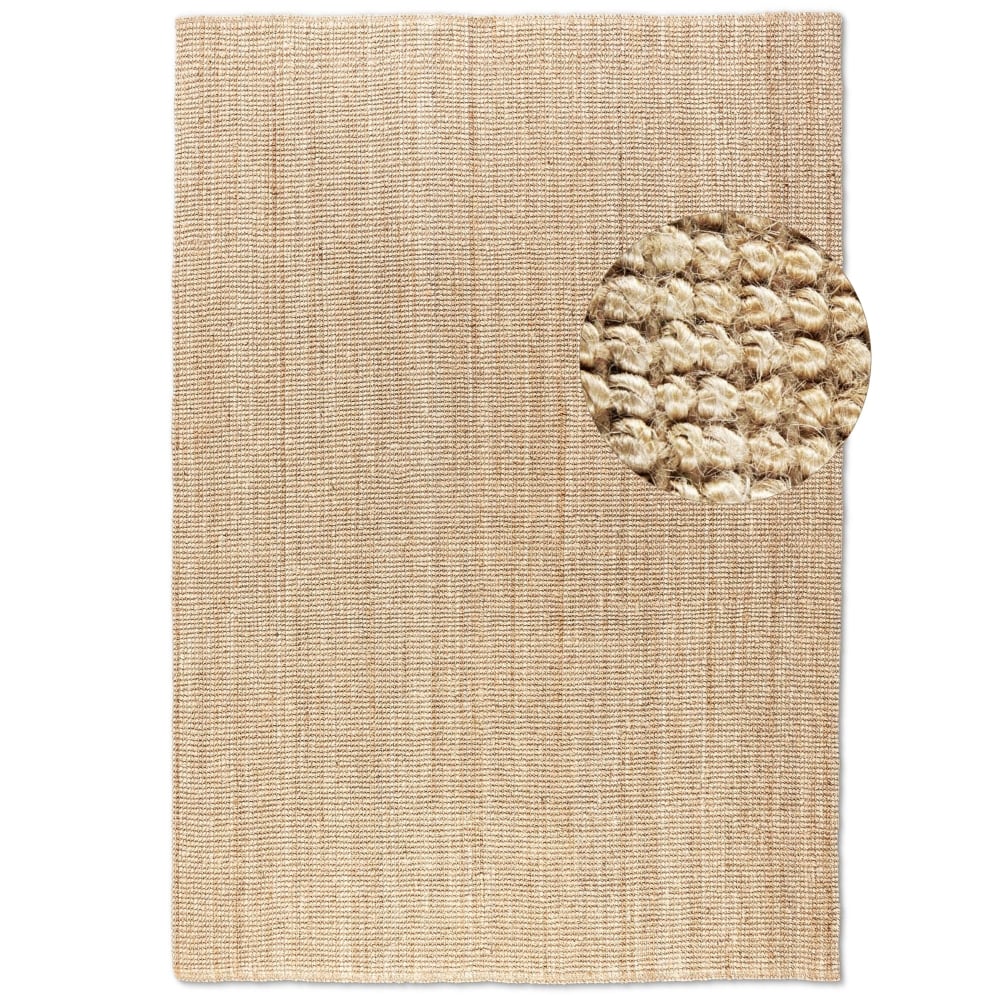 Tapis en Jute Bouclé beige 160x230cm