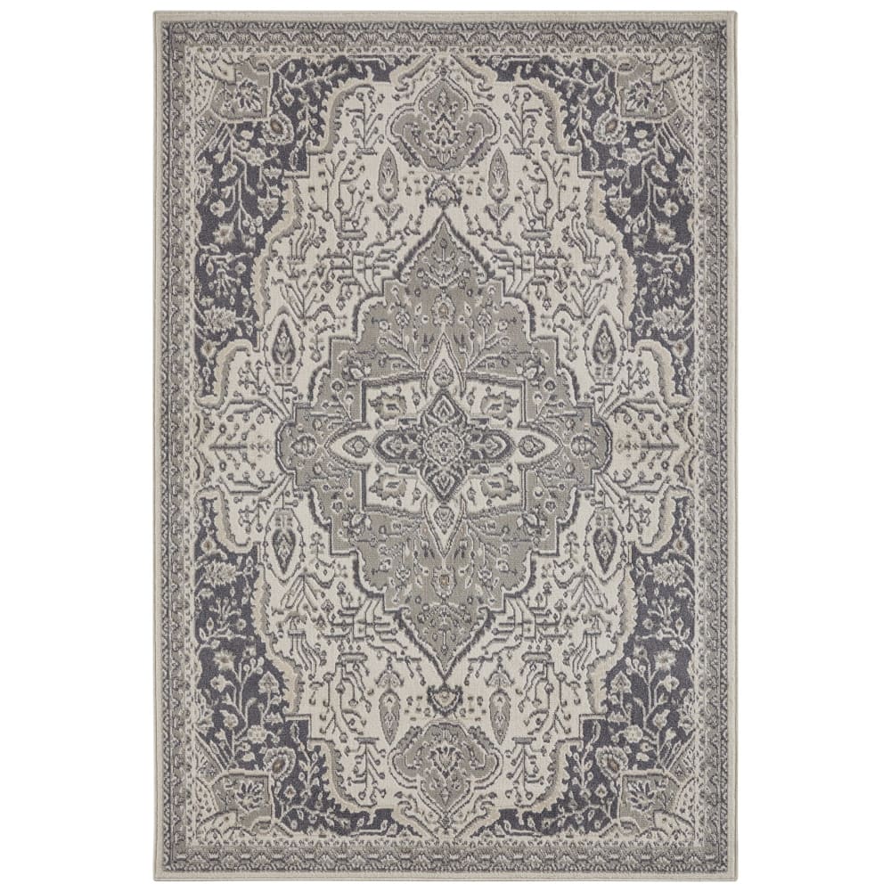 Tapis Vintage Oriental SAFIA Crème et Gris 240x340cm