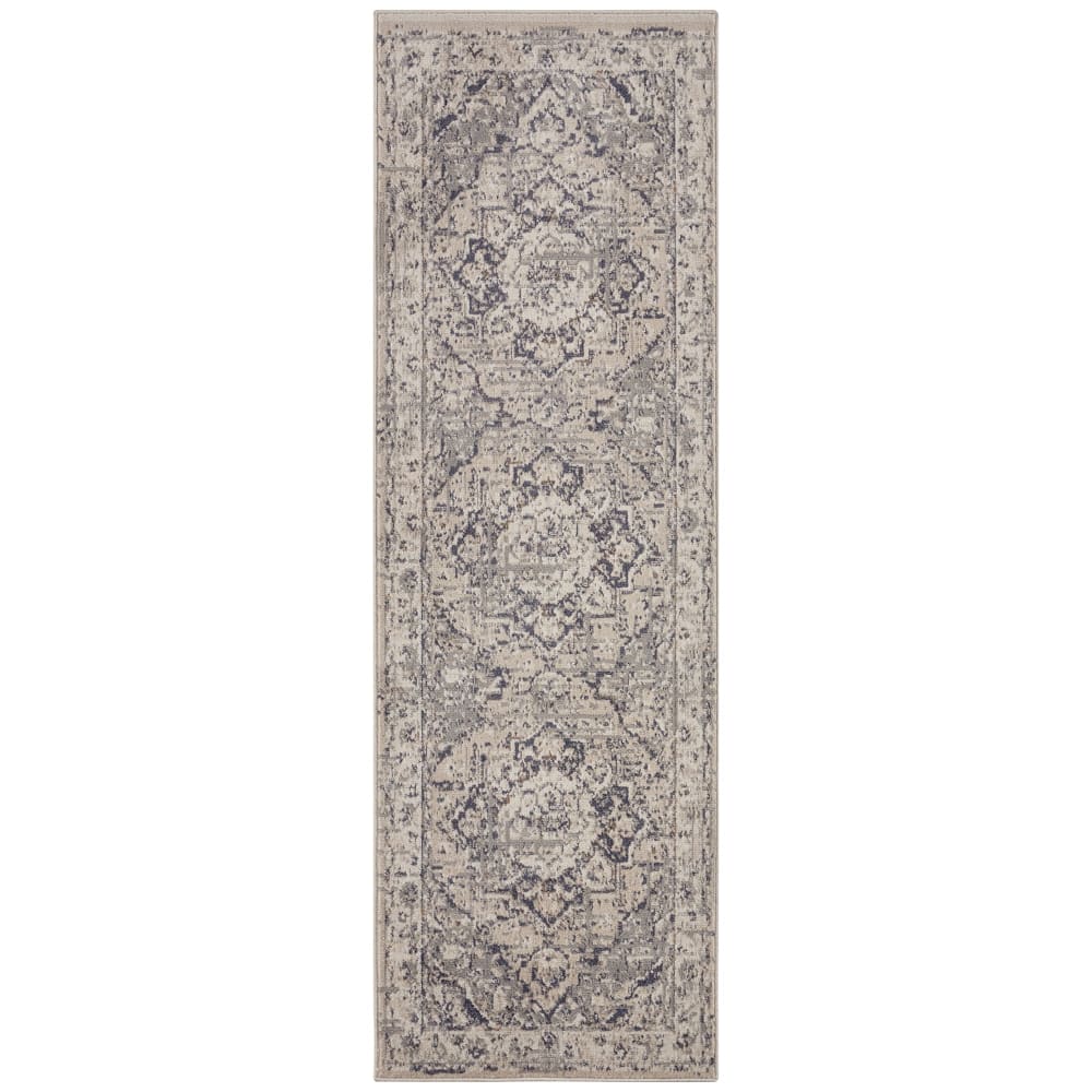 Tapis entrée Vintage Oriental RANIA Crème et Gris 80x120cm