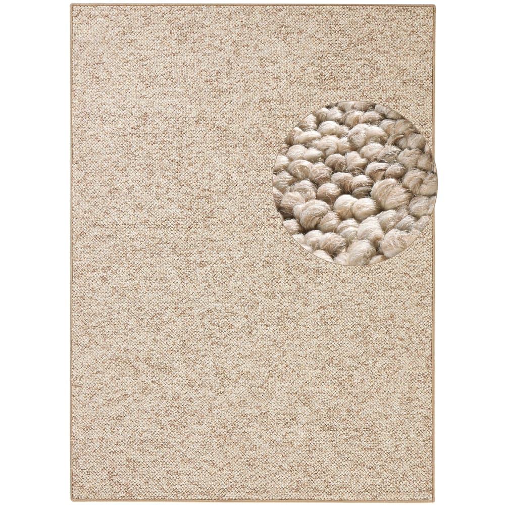 Tapis bouclé boules tuftés Beige 100x140cm