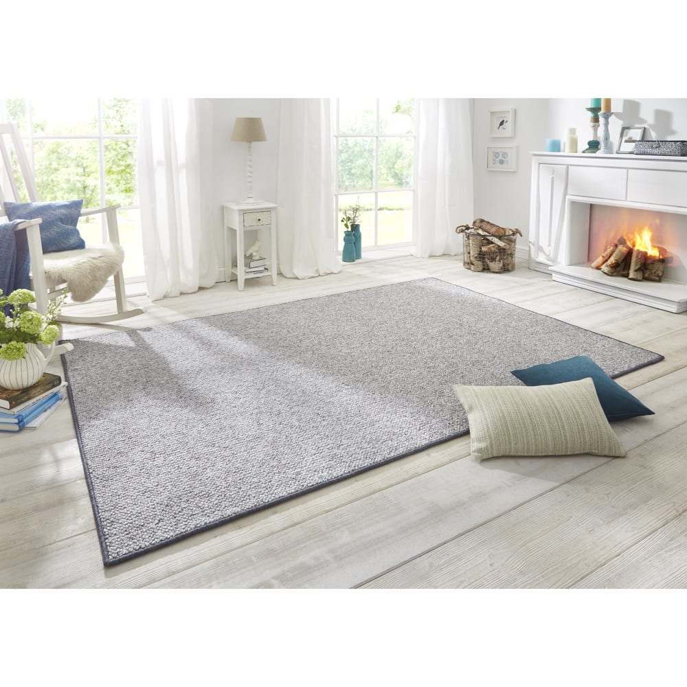Tapis couloir bouclé boules tuftés gris 80x150cm — vue 3