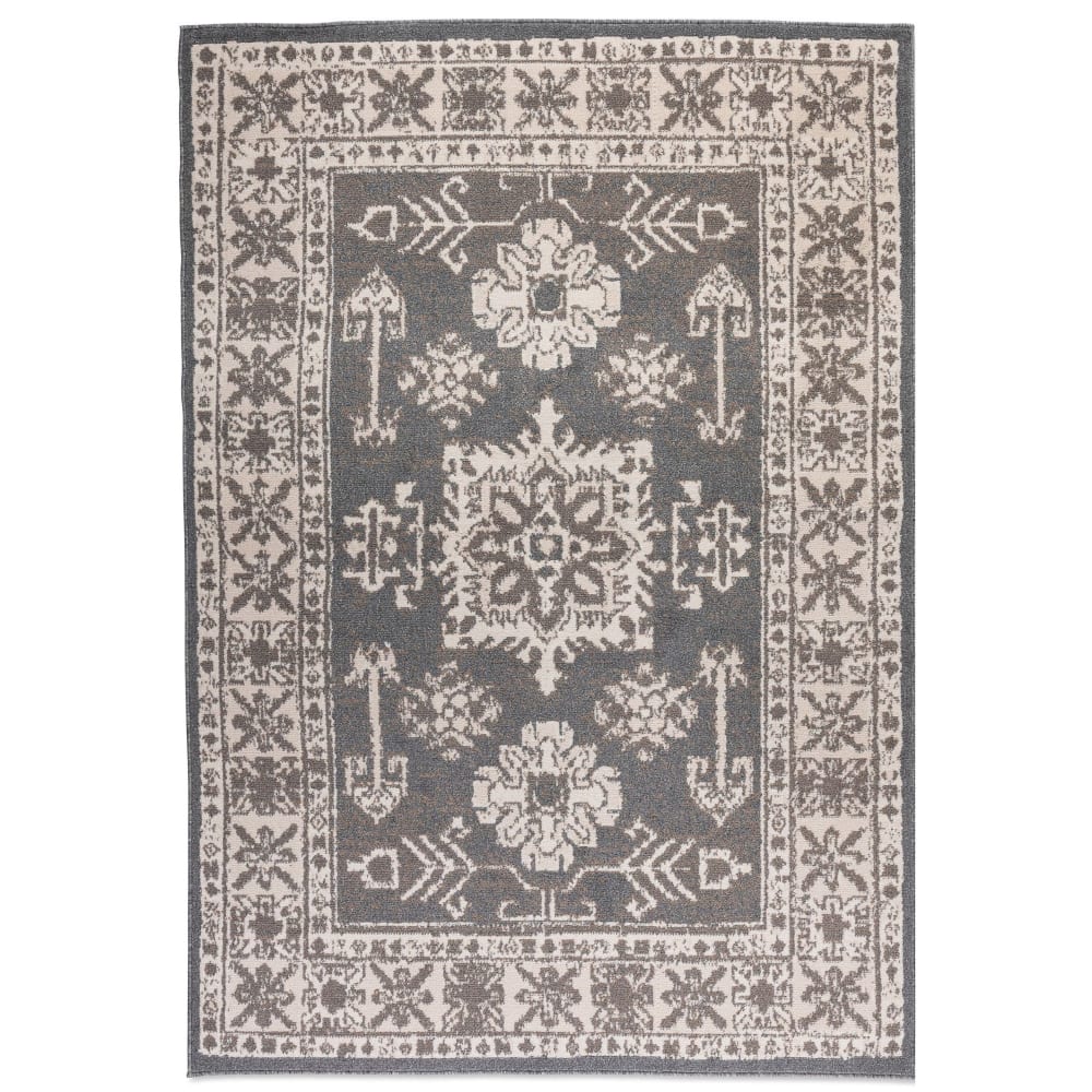 Tapis Berbère Vintage SAMIA Gris 80x120cm