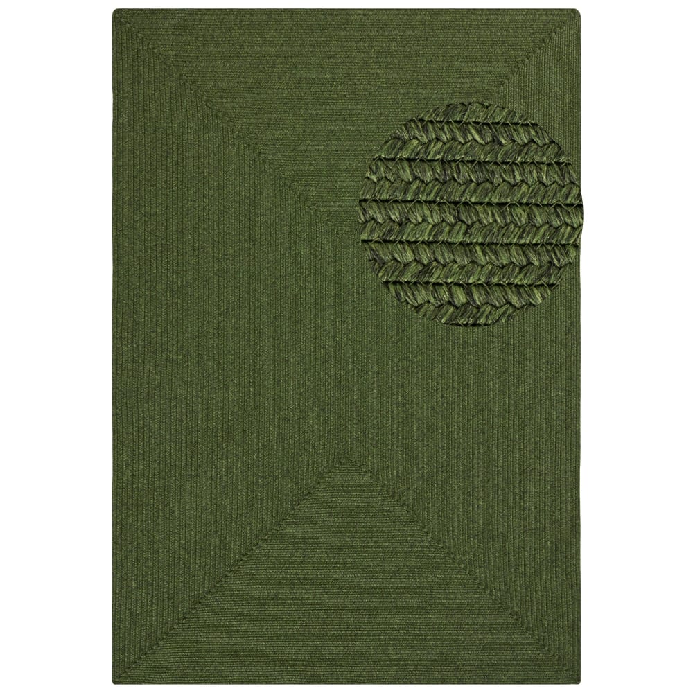 Tapis d'extérieur aspect jute zado vert 200x290cm — vue 3