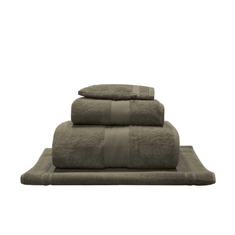 Ensemble de bain 4 pièces avec tapis noisette