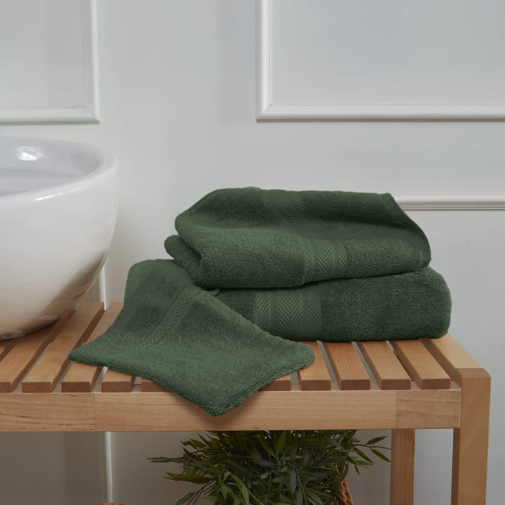 Ensemble de bain 4 pièces avec tapis eucalyptus — vue 4