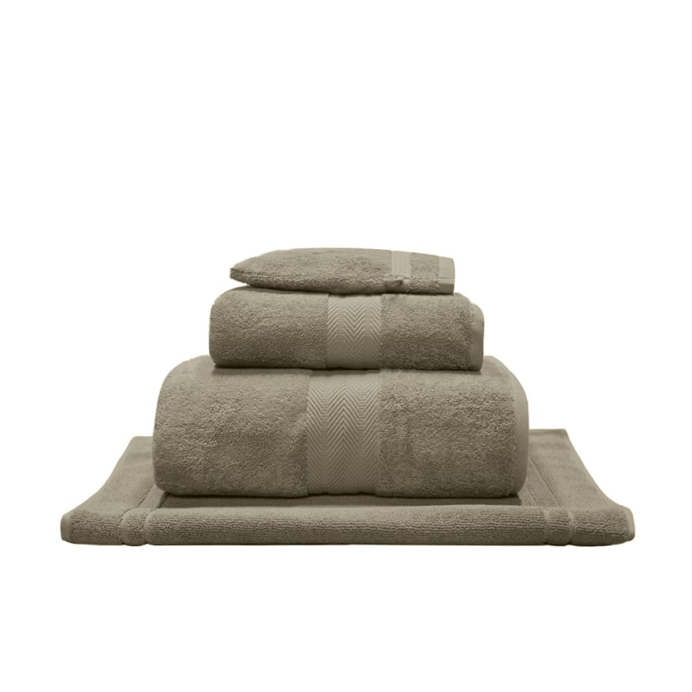 Ensemble de bain 4 pièces avec tapis mastic