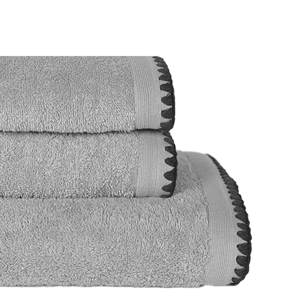 Eensemble de bain 3 pièces point cavalier gris perle — vue 3