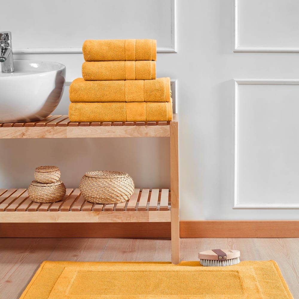 Eensemble de bain 3 pièces 650 g/m² avec tapi caramel — vue 4