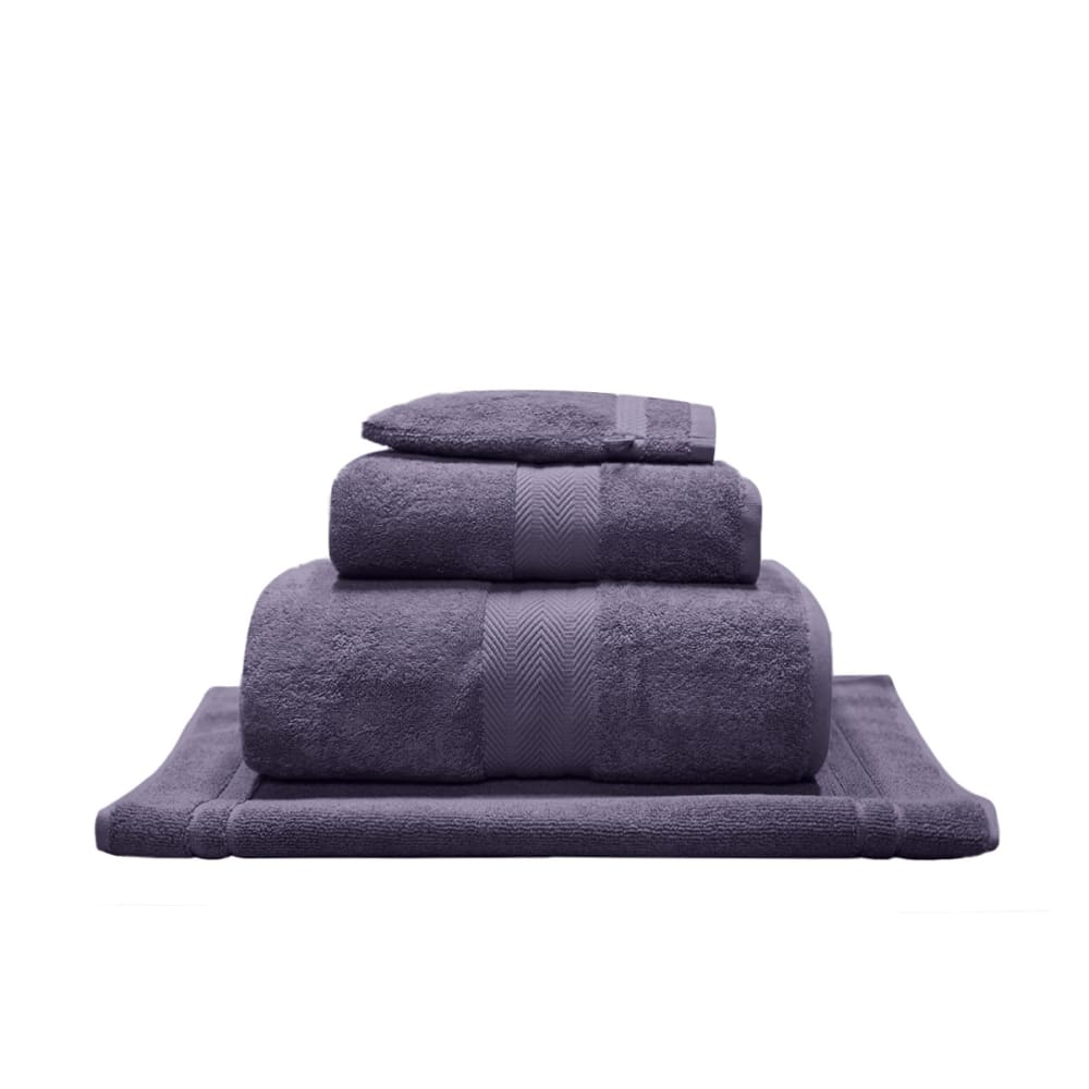 Ensemble de bain 4 pièces avec tapis myrtille