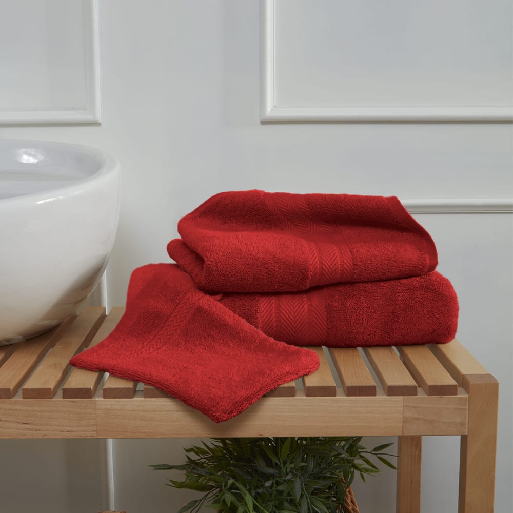 Ensemble de bain 4 pièces avec tapis rubis — vue 4