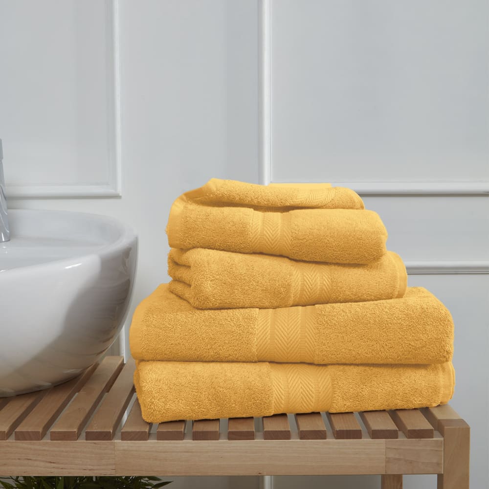Ensemble de bain 5 pièces avec tapis caramel — vue 4