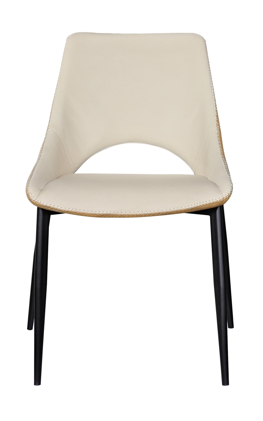 4-er Set Polsterstühle zweifarbig beige/senf - Maisons Du Monde