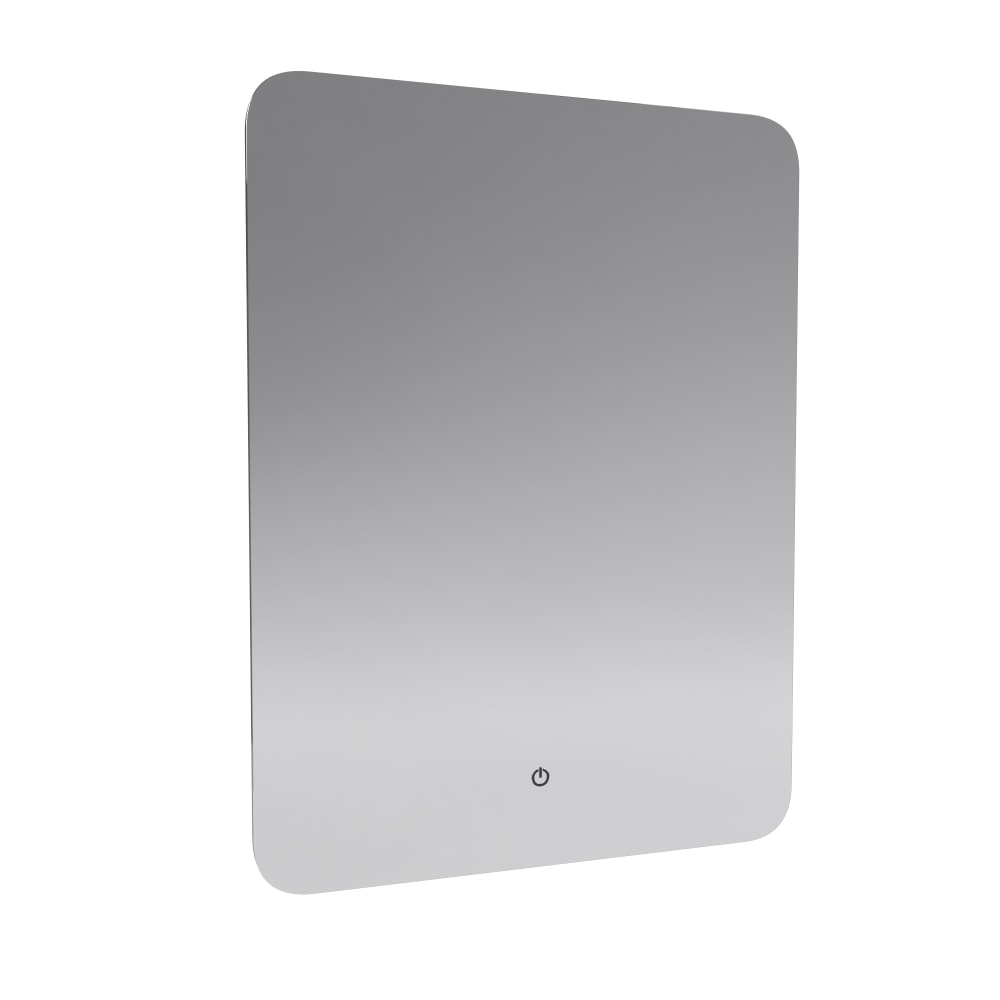 Miroir salle de bains en aluminium transparent 40x60x3.5 cm