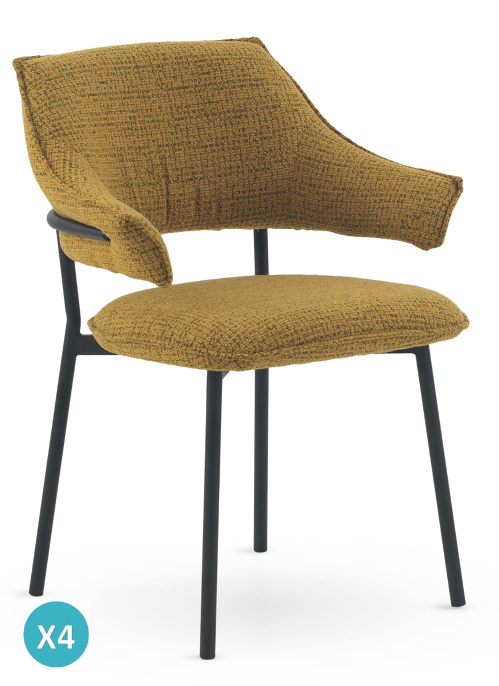 Lot de 4 fauteuils en