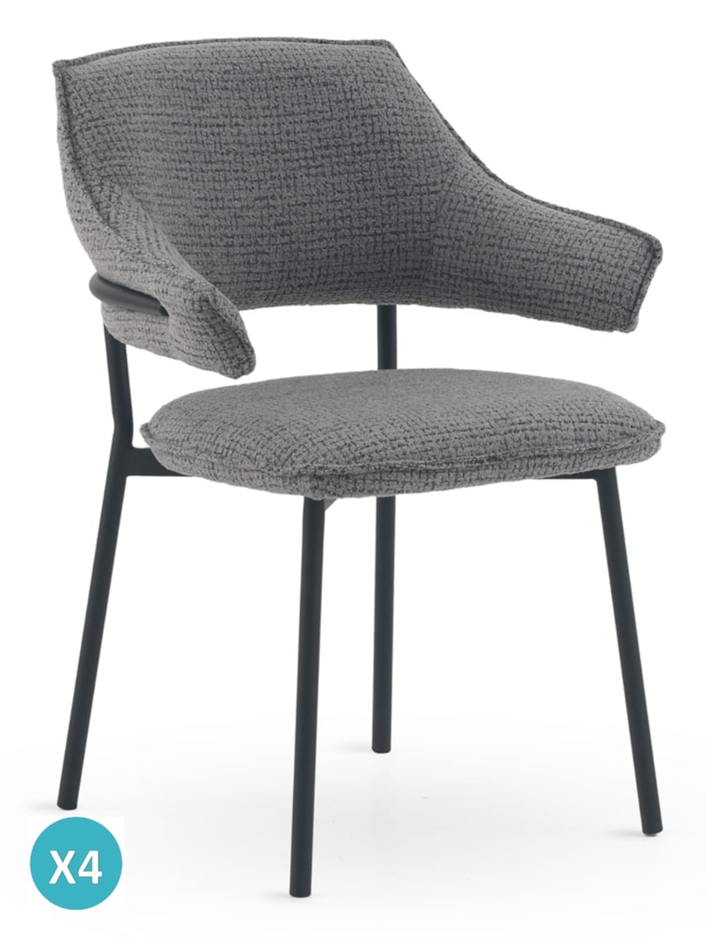 Lot de 4 fauteuils en