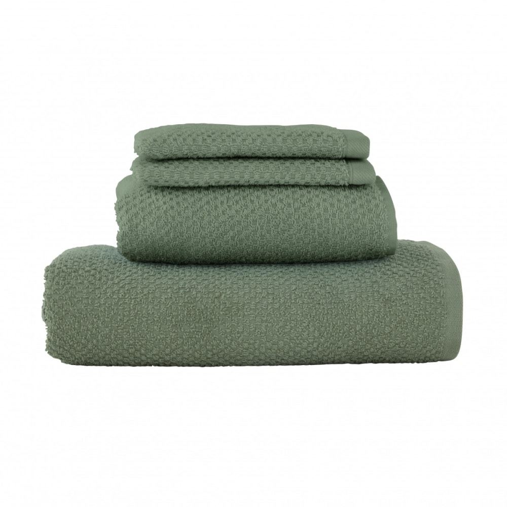 Lot 2 serviettes de bain et 2 gants de toilette