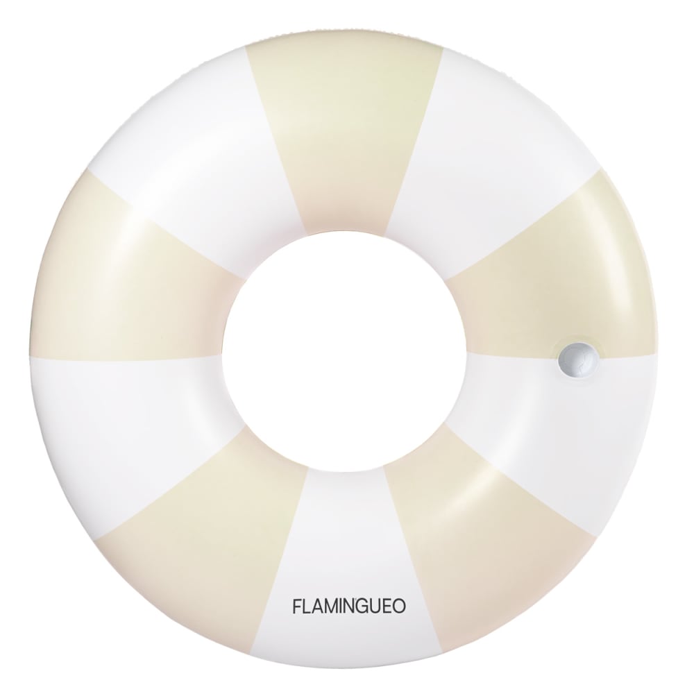 Flamingueo Großer Schwimmring aus PVC, Beige style modern Beige Pvc - Polyvinlychlorid