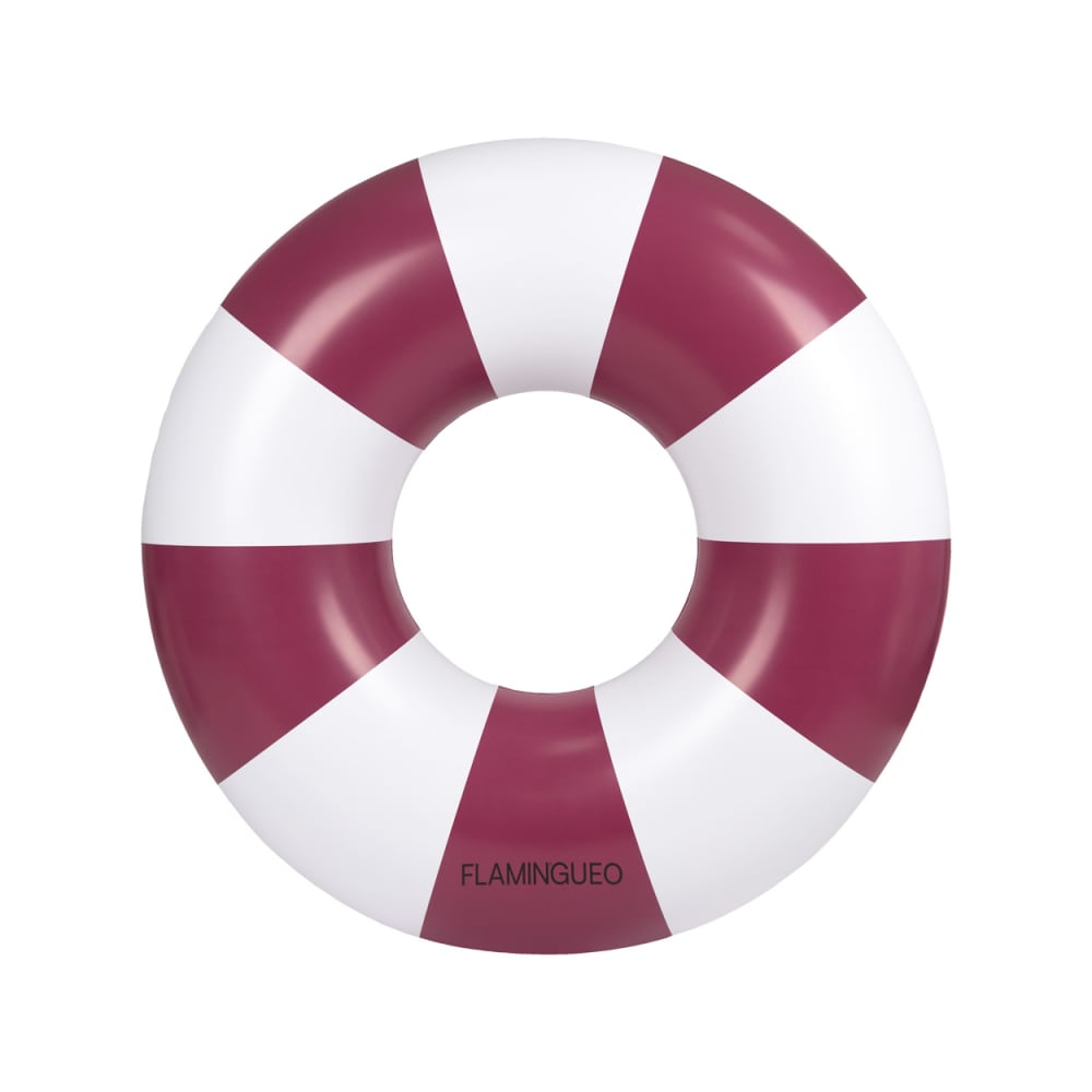 Flamingueo Großer Schwimmring aus PVC, Burgundy style modern Rot Pvc - Polyvinlychlorid