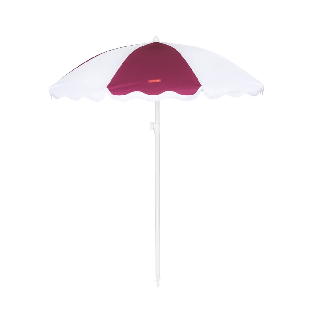 Grand Parasol Bicolore Polyester 210x160cm Bordeaux