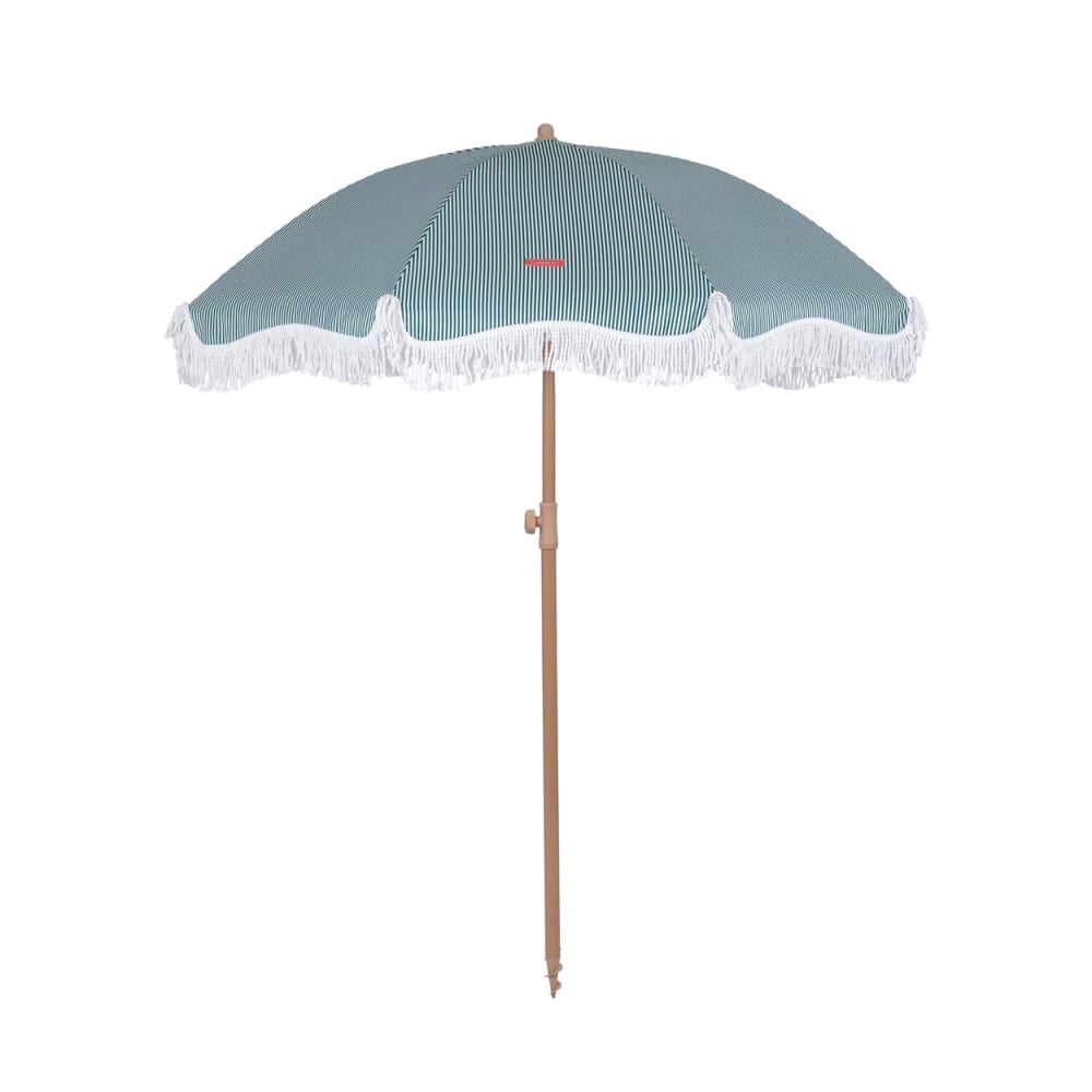 Grand Parasol Rayé Polyester 210x180cm Vert