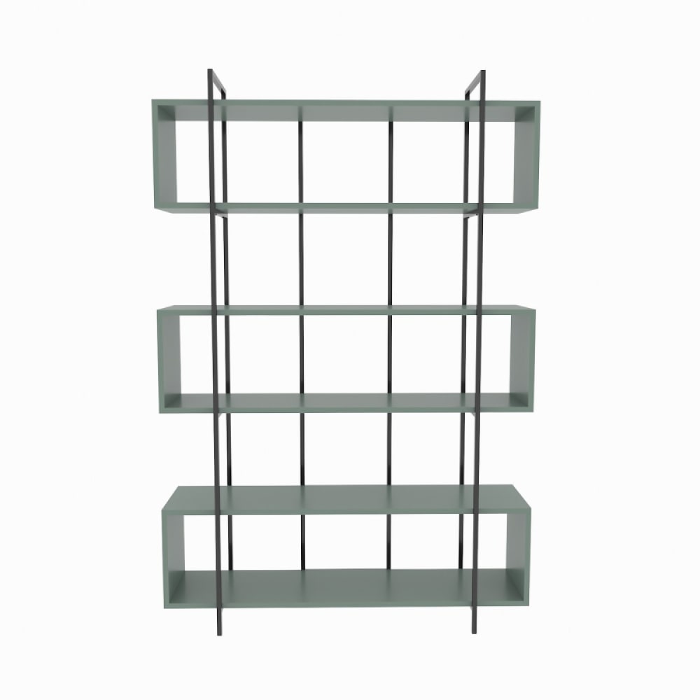 Bibliothèque contemporaine vert 180cm Bibliothèque contemporaine vert 180cm