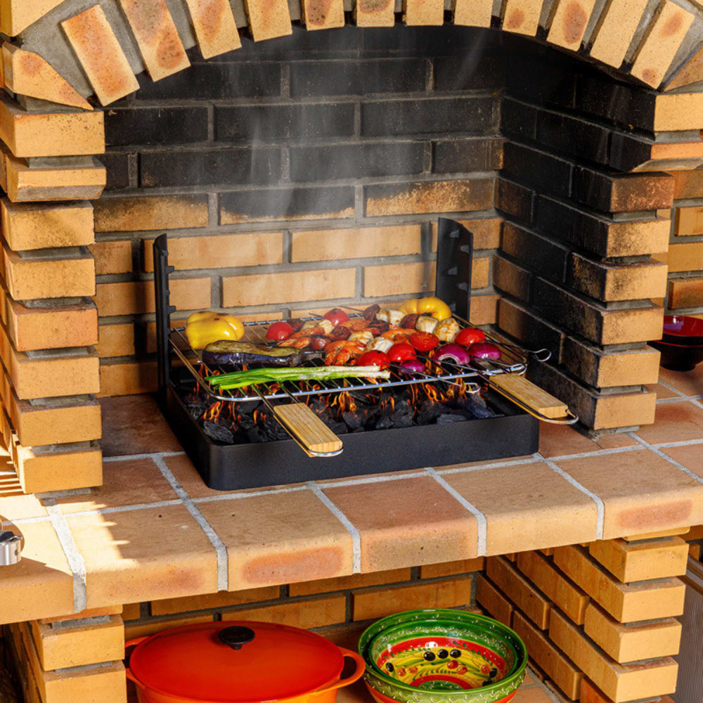 Grilloir en fonte encastrable 48,5 x 34 cm - Somagic