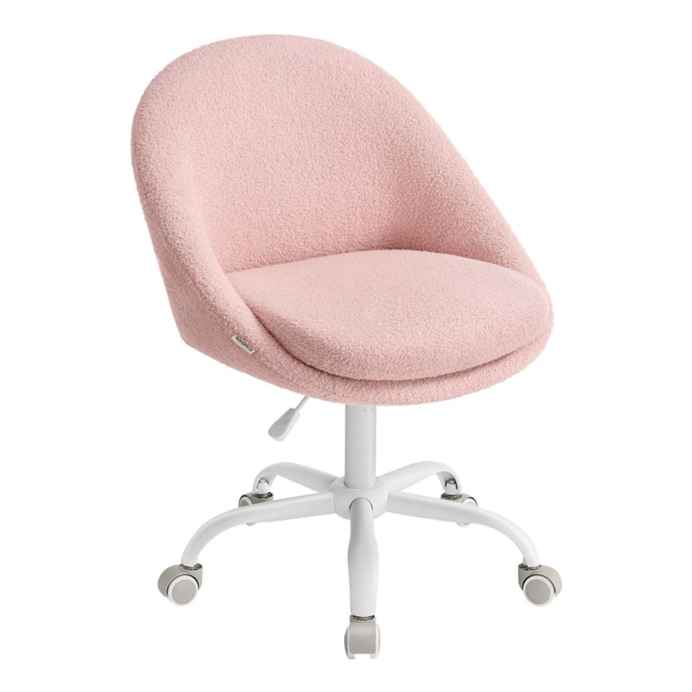 Chaise de bureau réglable en hauteur pour bureau chambre rose bonbon