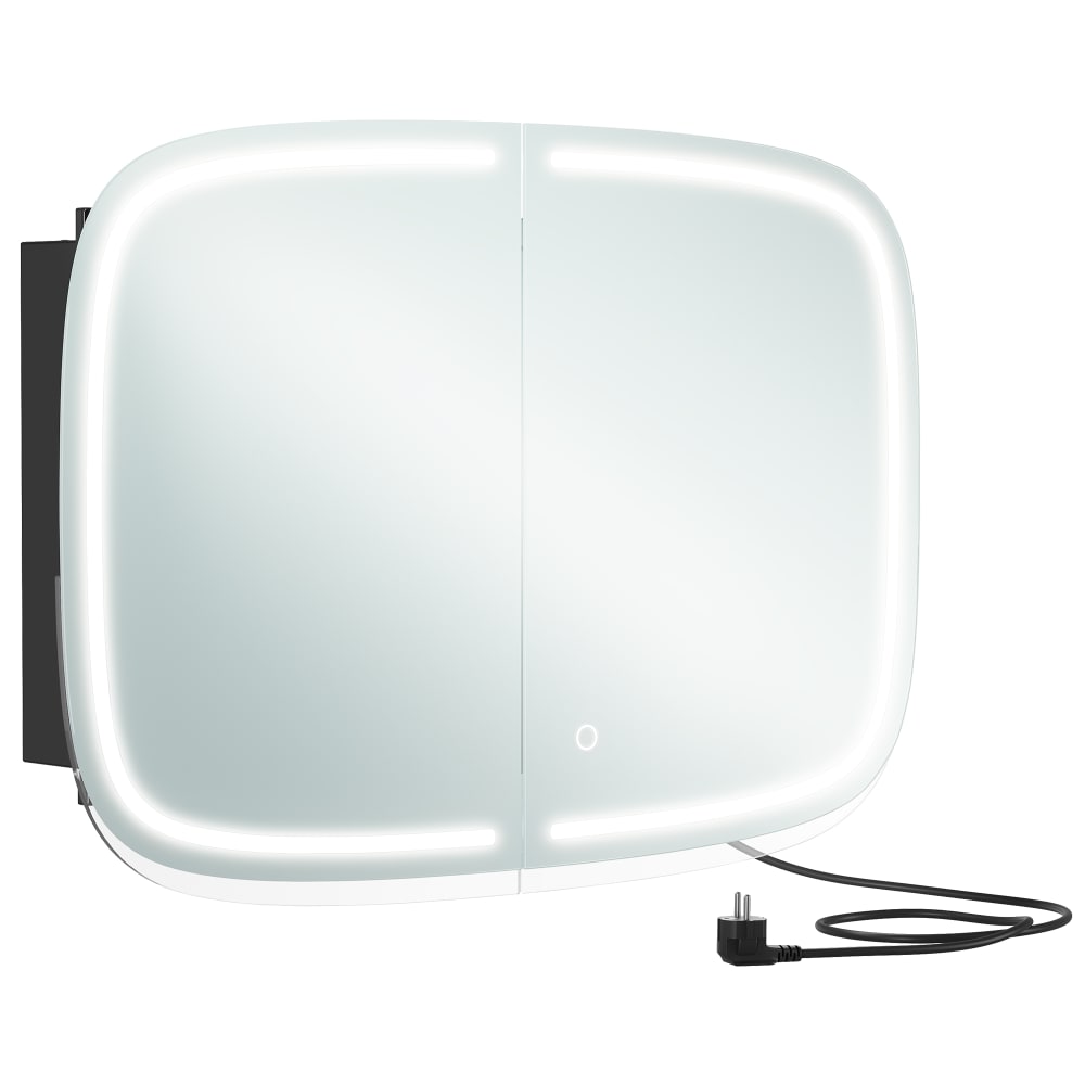 Miroir salle de bain avec éclairage noir