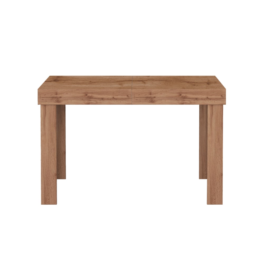 Table extensible 4-10 personnes 120/160/200 cm effet bois chêne