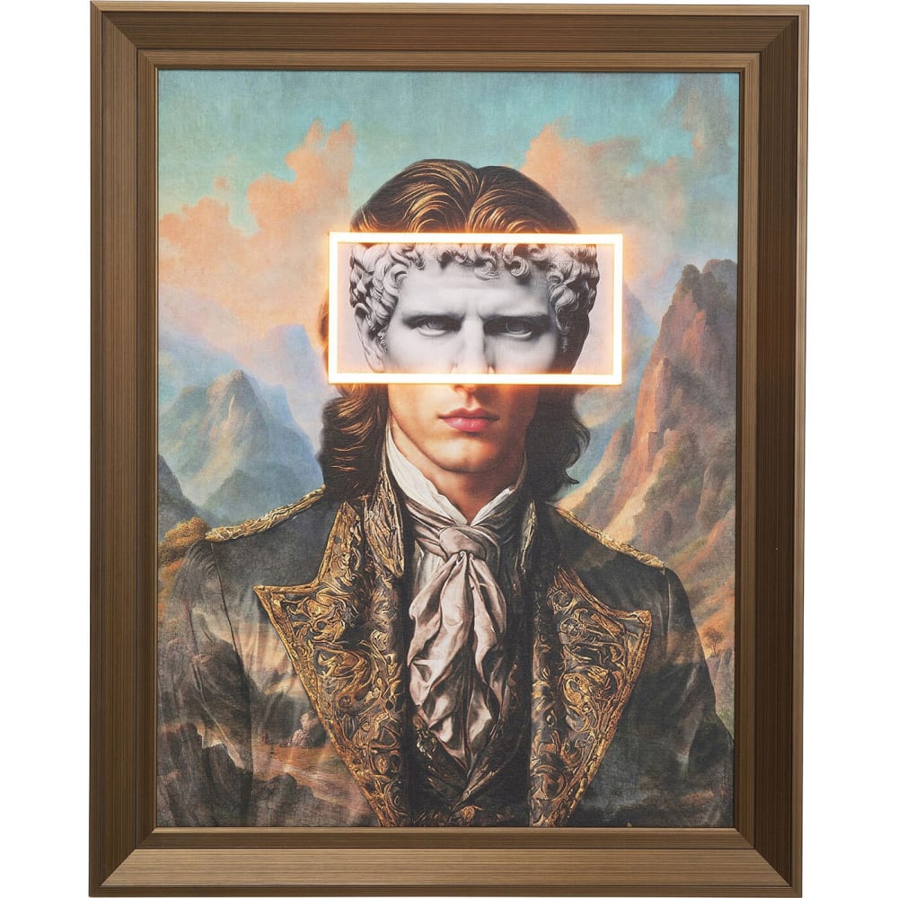 Tableau à LED gentleman 80x100