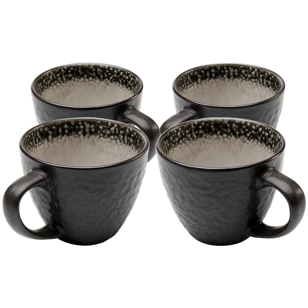 Mug en grès gris - lot de 4