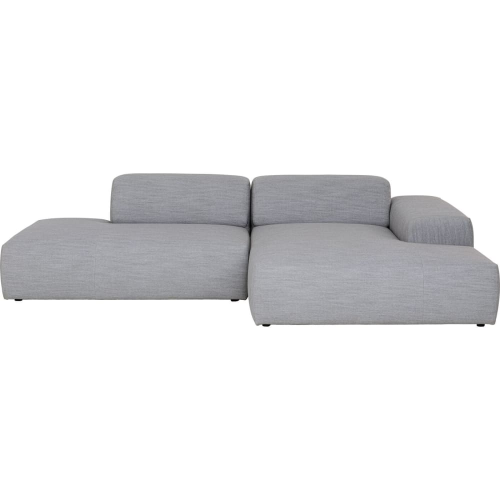 Canapé de jardin d'angle en polyester gris