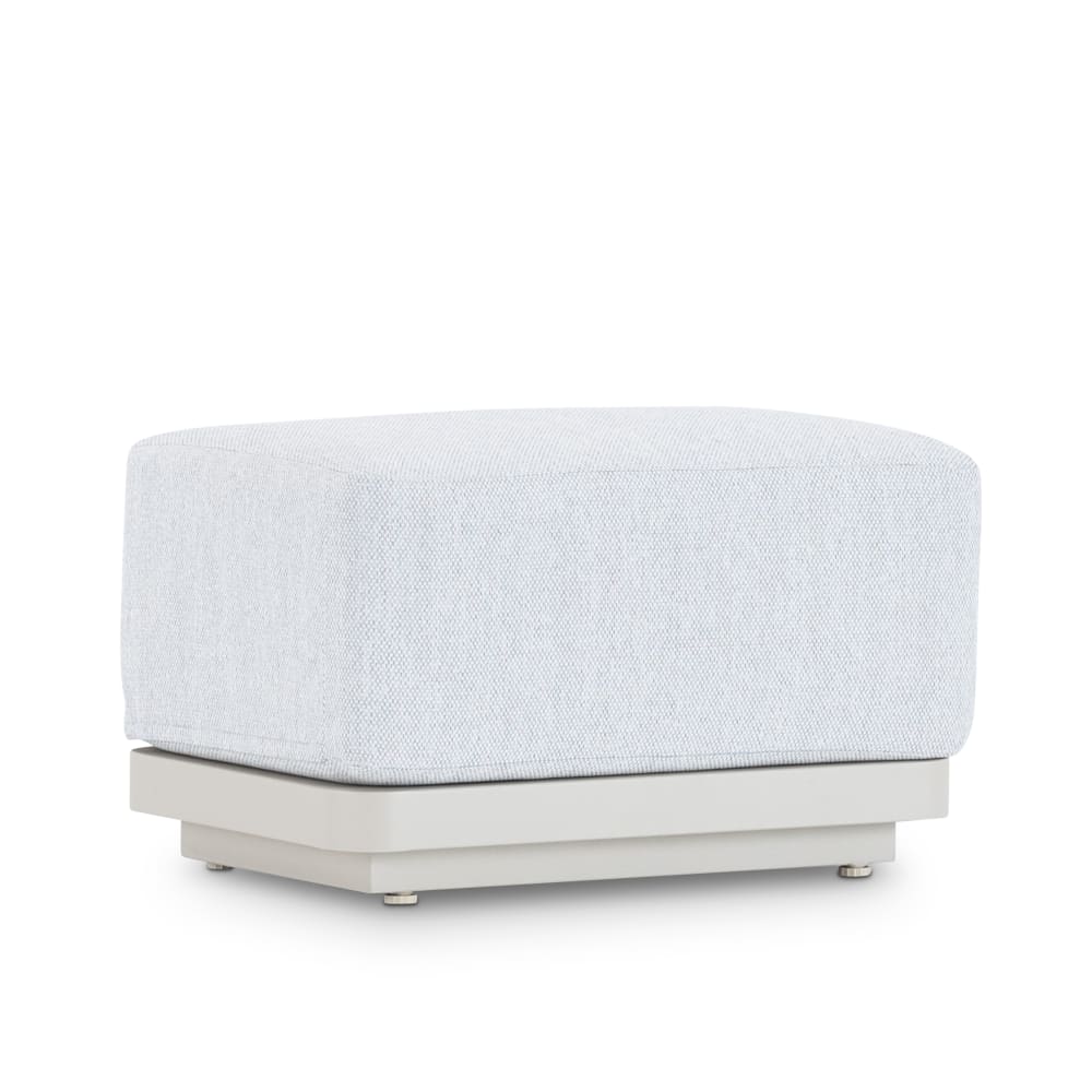 Repose pieds de jardin en aluminium beige