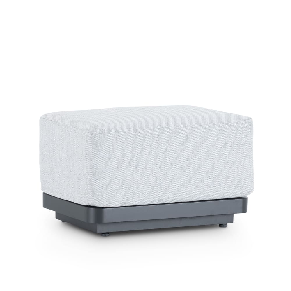 Repose pieds de jardin en aluminium anthracite