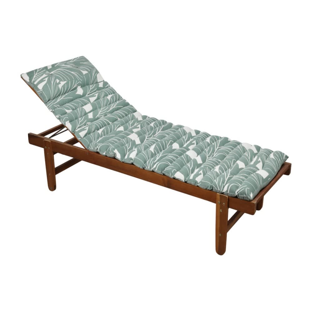 Coussin de bain de soleil 60x180x5 cm vert