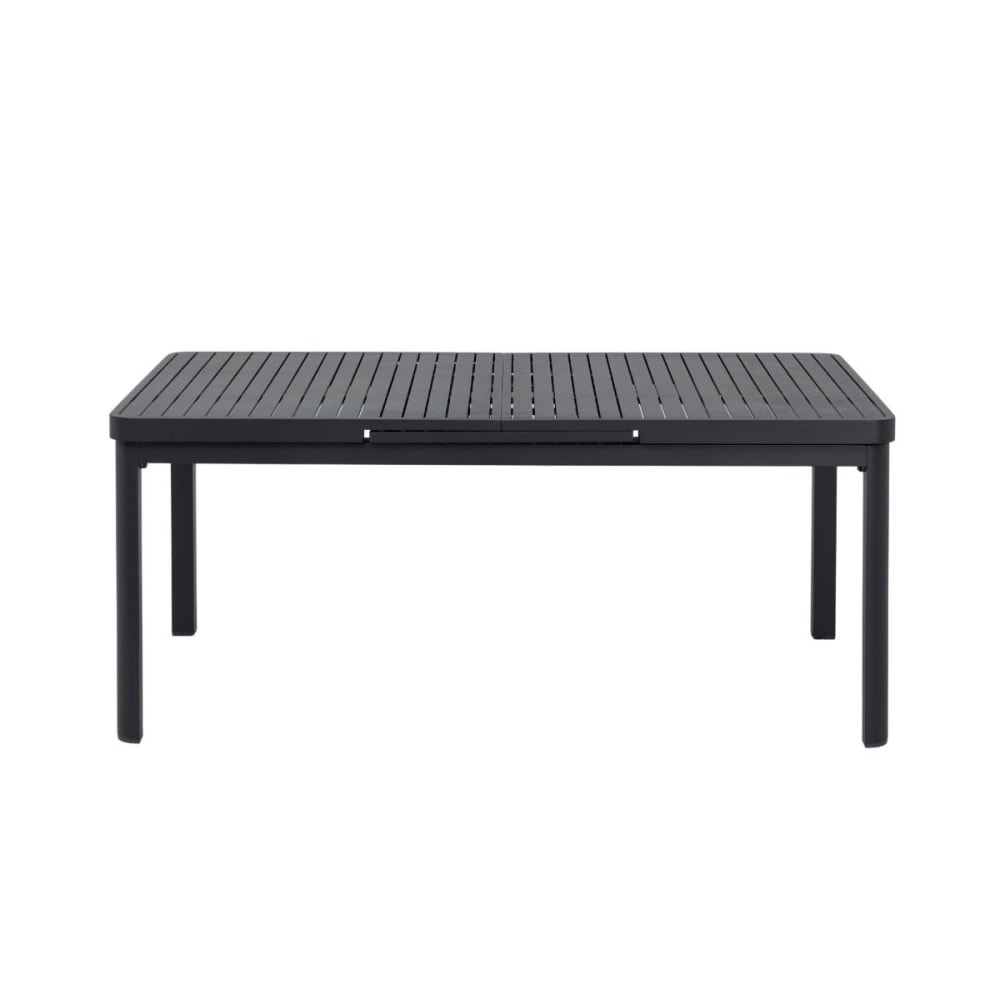 Table de jardin en aluminium gris foncé 180 cm