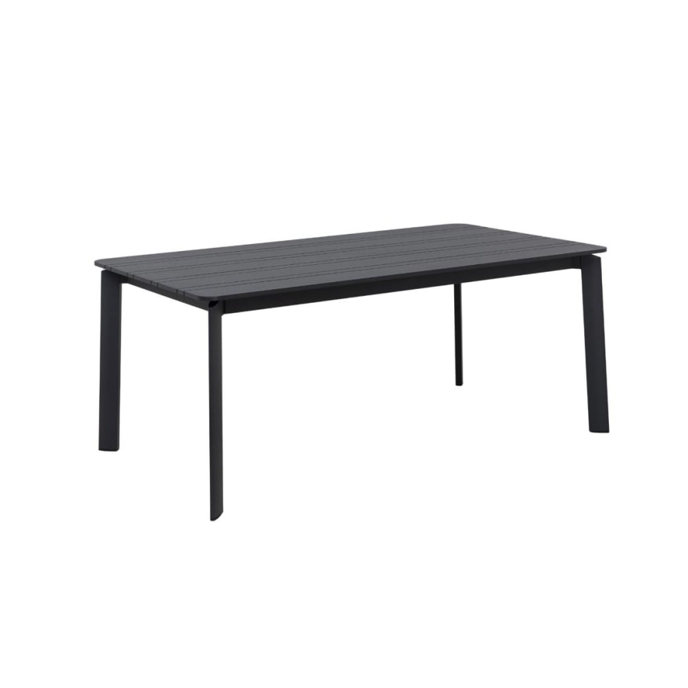 Table de jardin en aluminium gris 180 cm
