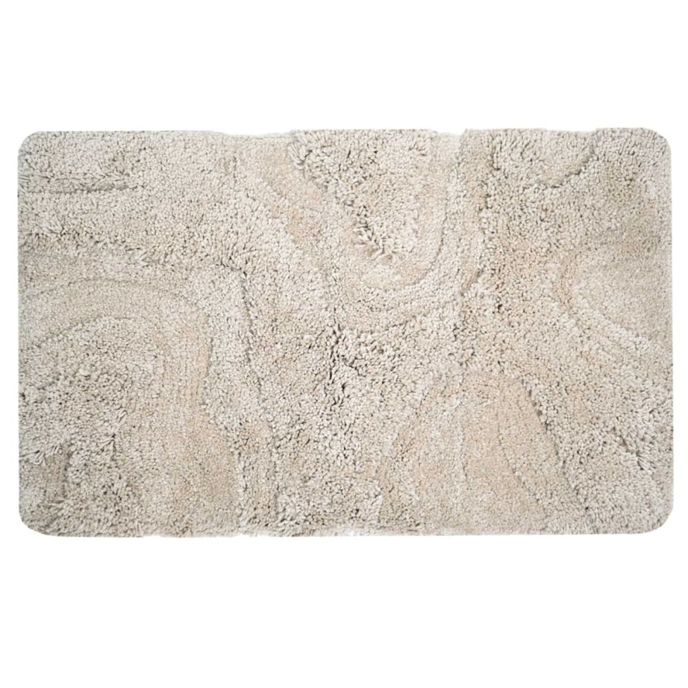 Ttapis doux & épais de bain ou d'intérieur 23 sable 50x80 cm