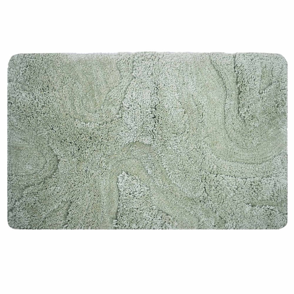 Ttapis doux & épais de bain ou d'intérieur 23 sauge 50x80 cm