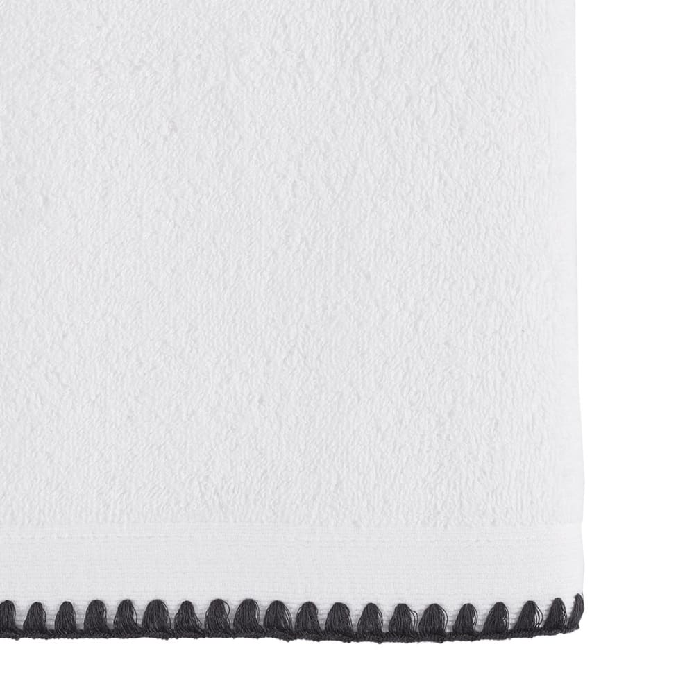 Llot de 2 gants de toilette point cavalier 50 blanc 16x21 cm — vue 3