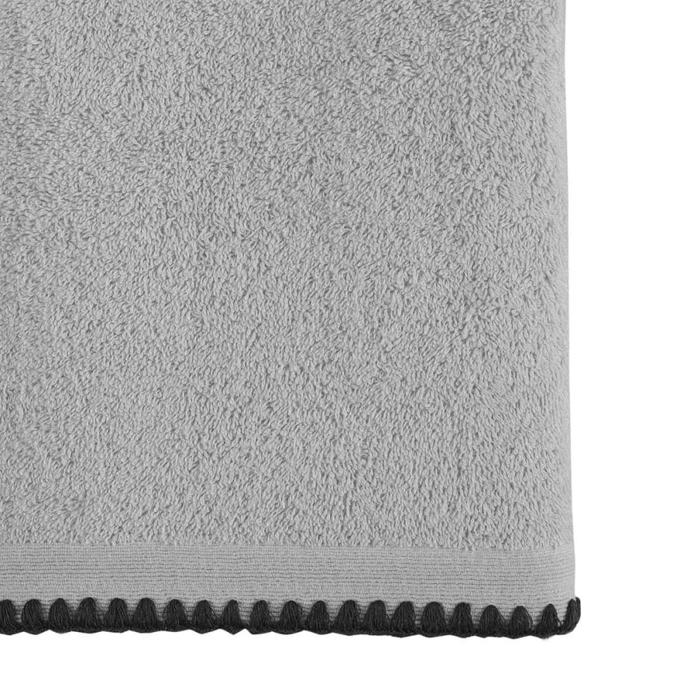 2er-Set Waschlappen aus Baumwolle Perlgrau 16x21 cm - Maisons Du