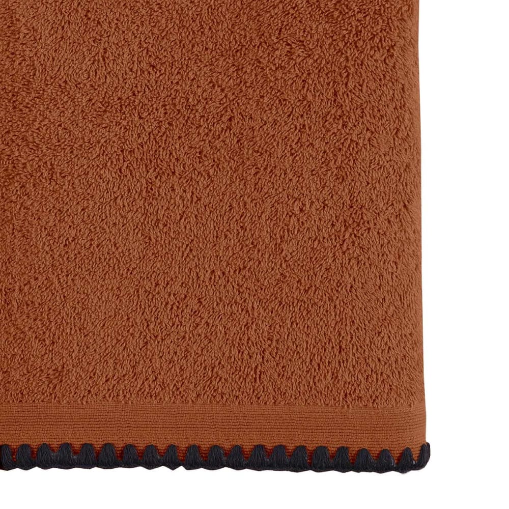 Llot de 2 gants de toilette point cavalier 50 auburn 16x21 cm — vue 3