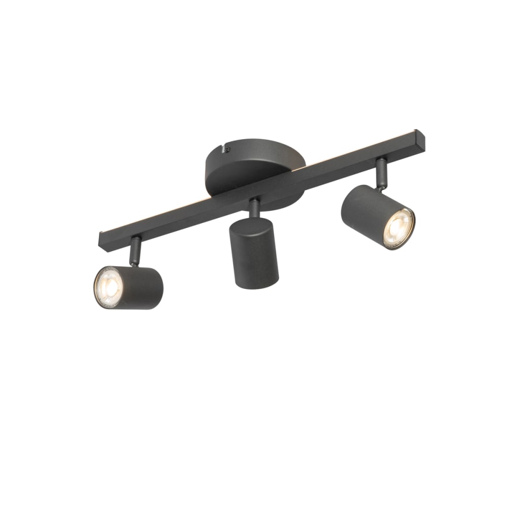 Spot encastré gu10 noir 3 lumières rétroéclairage — vue 4