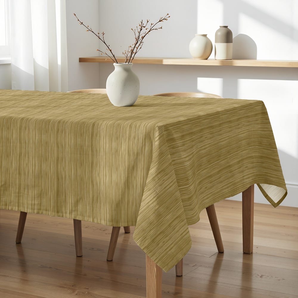 Tischdecke mit Fleckschutz 100% Baumwolle gelb 300x155 cm -