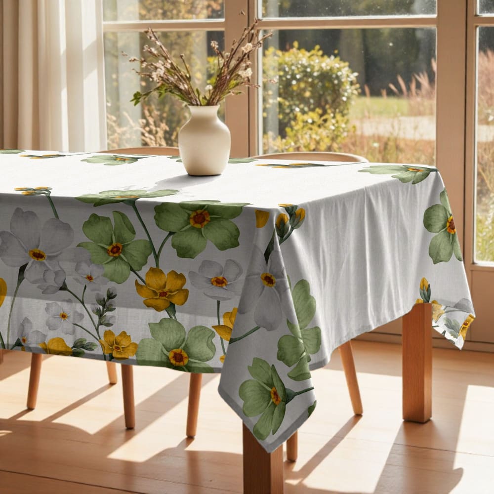 Nappe anti-taches 100% coton multicolore 155x155 cm